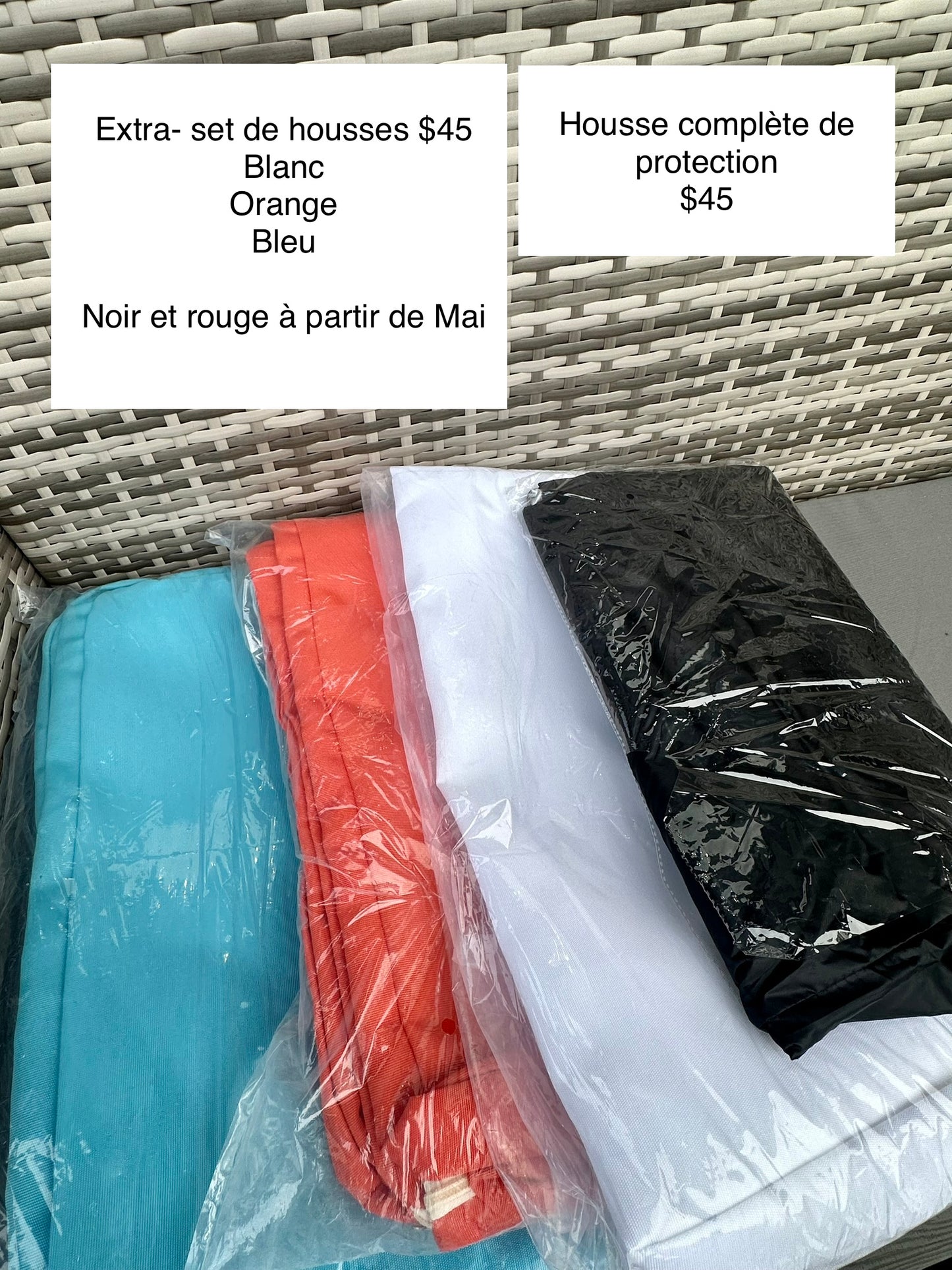 Ensemble de conversation extérieur