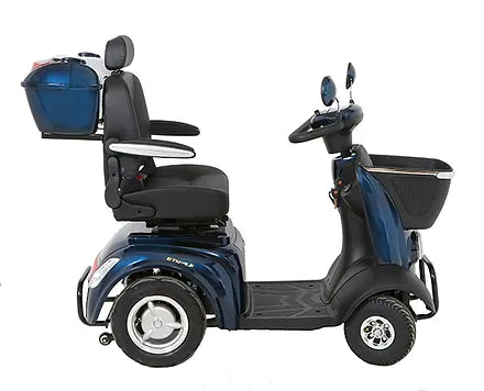 Quadriporteur avec panier, frein électro-magnétique et siège pivotant Ecolocycle